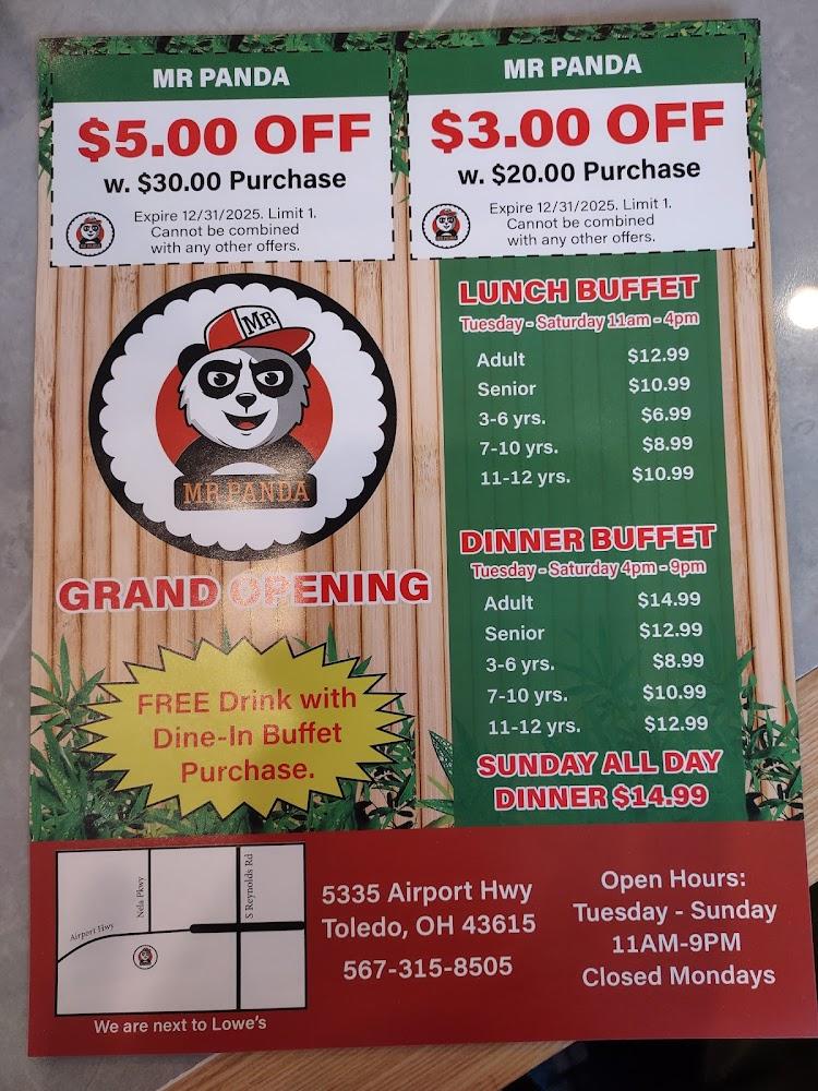 Mr Panda Buffet Vegetable Egg Roll