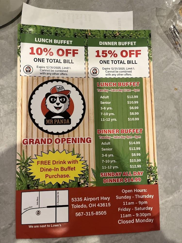 Mr Panda Buffet Menu image 3